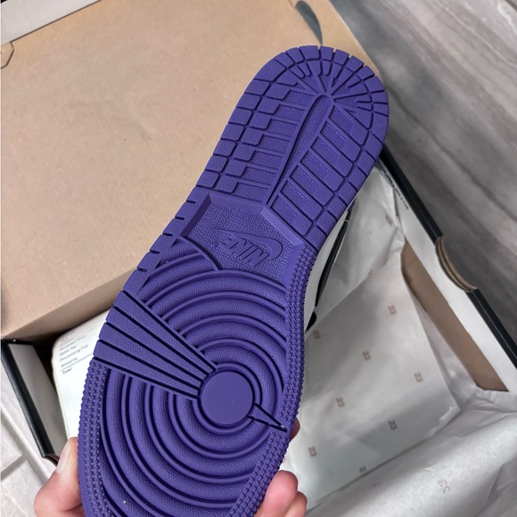 Purple and black jordans. New in box. - Picture 2 of 5